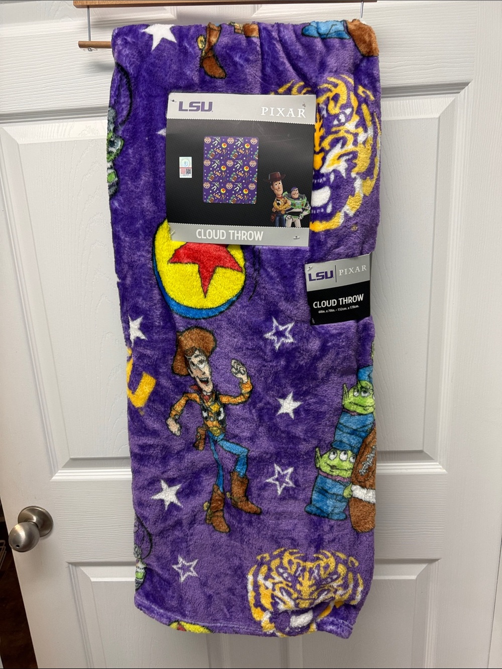 LSU Toy Story Cloud Throw